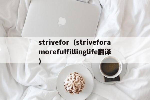 strivefor（striveforamorefulfillinglife翻译）