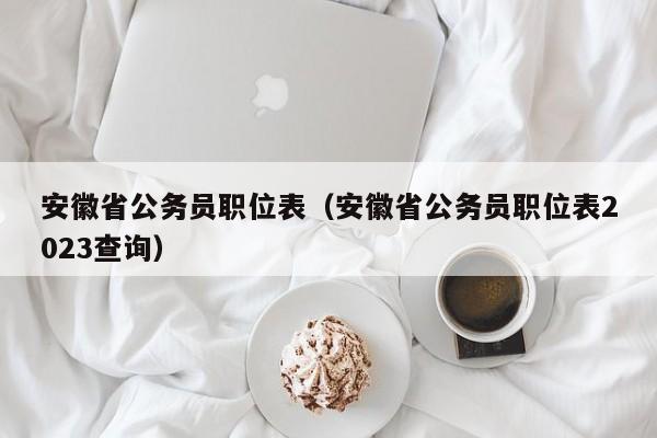 安徽省公务员职位表（安徽省公务员职位表2023查询）